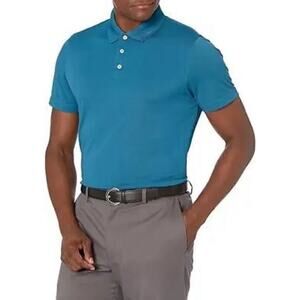 Amazon Essentials Men's Slim-Fit Quick-Dry Golf Polo Shirt, Blue, Small NWT